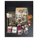 Variety of beads, wire, pins