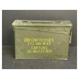 Military Ammunition Box 200 Cartridge,  7.62mm