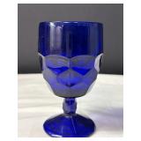 Cobalt Blue Glass Goblet