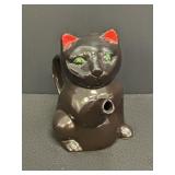 5.5" ceramic black cat creamer