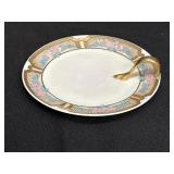 Bavaria floral patterned rim with gold trim nappy