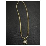14K GP Necklace Chain w/ unmarked Pendant