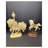 Carousel Horse Figurines (2)