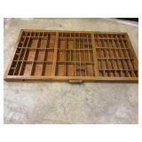 Antique Printers Drawer Wall Hanging - stamped