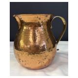 Hand Hammered Copper Pitcher