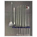 Glass Stir Sticks & Metal Spoons