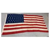 46 star American Flag, 3ft 7in x 6ft 22in., thin