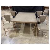 Folding Card Table w/ 4 Chairs