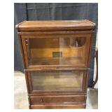 Antique Globe Wernicke Two Stack Lawyers Bookcase