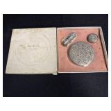 Vtg. Compact Set, Rouge, Lipstick Cafe Society,