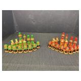 Complete set of Matryoshka doll chess pieces, 32