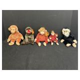 Ty Beanie Babies Monkeys, Orangutans- Bongo,