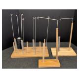 (3) Wooden Multi tool Tread holders