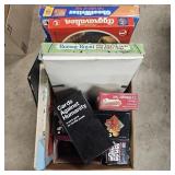 Assortment of Boxed Games: Jenga, Cootie, Cards