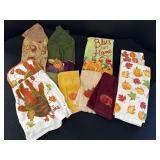 Fall theme kitchen towels