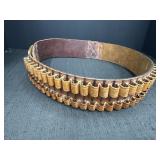 Leather ammunition Belt-206 Med