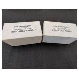 223 Remington reloaded ammo 55gr FMJ-BT
