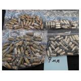 Variety of 9mm cartridges