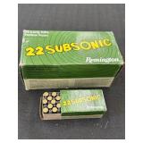 Remington Subsonic 22 Long Rifle Cartridges,
