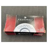 Federal 9mm 115 grain FMJ RN pistol cartridges,