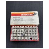 Winchester 38 Special pistol/revolver cartridges