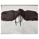 Leather saddle bags