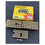 Remington UMC 9mm Luger 115gr. metal case,