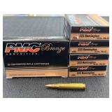 PMC Bronze 223 Remington rifle cartridges, 55gr.,