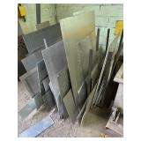 Steel & aluminum pieces w/ steel rack