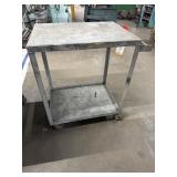 Steel 2 tier Shop Cart