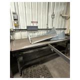 Rolling Steel table w/ electric outlet
