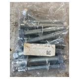 Bag of 16 wedge anchor bolts, 3/4in x 7in