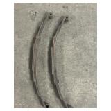 2 steel multi-leaf trailer springs