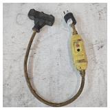 Portable In-Line GFCI Cord Set w/ Triple-Tap