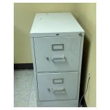 Hon metal 2 drawer filing cabinet