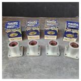 (4) PBC Flange Mount Linear Plain Bearings