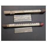 DuMont Keyway Broaches w/ Shims in plastic tubes