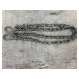 6ft safety chain with carabiner clip hooks. 1/4in