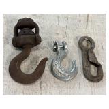 3 hooks - heavy-duty swivel hoist hook, 5/16