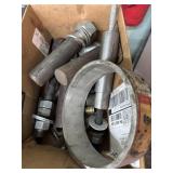 Variety of steel pieces - large bolts, misc