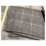 7 rubber anti-fatigue drainage floor mats for