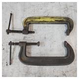 (2) Forged Steel C-Clamps: Williams & Unknow Brand