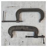 (2) Forged Steel C-Clamps: Wilton & Mark