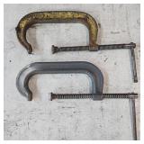 (2) Drop Forged C-clamps: J.H. Williams & Wilton