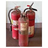 (3) Large Fire Extinguishers