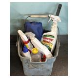 Bucket of Cleaning Supplies