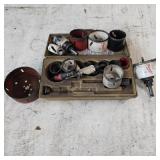 Multiple Circular Saw Attachments, Arbors & Case