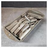 Assorted Metal Lathe Tool Bits in Metal Loaf Pan
