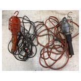 2 trouble lights.  Orange plastic cage is Beck