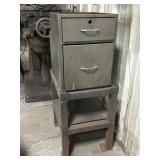Metal 2 drawer cabinet & heavy metal stand